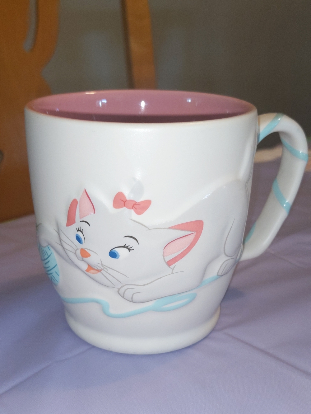 Disney Marie ARISTOCATS Cat Mug Pawsitively Poised Sculpted Cup Kitten Gift Pink